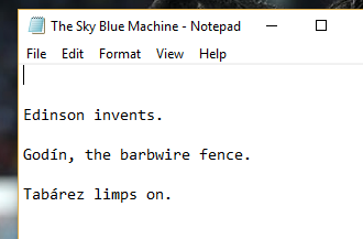 The Sky Blue Machine