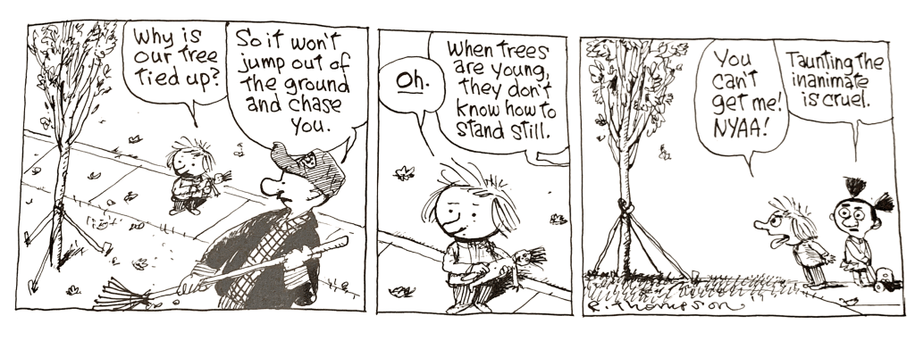 October Tree Comics Autumn through the eyes of Cartoonists – Floodlights and Goalposts